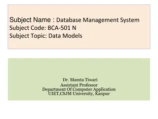 Understanding Data Models in Database Management Systems