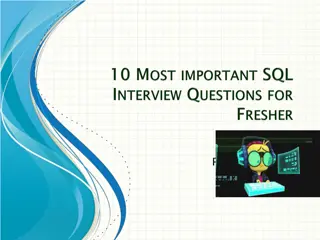 Mastering SQL: Key Concepts and Techniques for Database Management