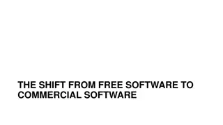 Evolution of Software Market: From Free to Commercial