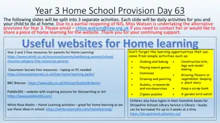 Home Learning Activities for Year 3 - Day 63 Provision