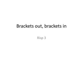 Exploring Brackets in Risp and Factorisation Patterns