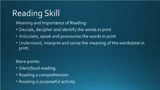 Enhancing Reading Skills: Techniques, Defects, and Tips