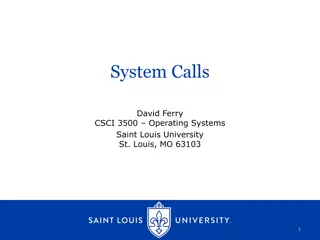Understanding System Calls and Memory Allocation in Operating Systems