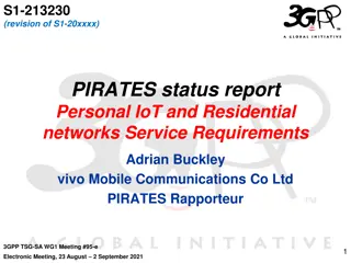 Residential IoT and Network Service Requirements for PIRATES Report