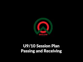 Youth Soccer Training Session Plan for Passing and Receiving