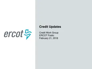 Update on ERCOT Credit Work Group Changes