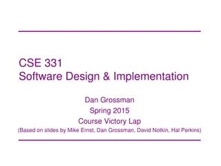 CSE 331 Software Design & Implementation Key Points Spring 2015