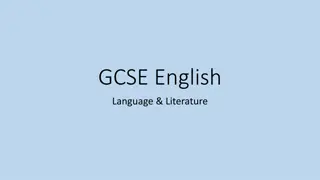 GCSE English Language and Literature Preparation Guide
