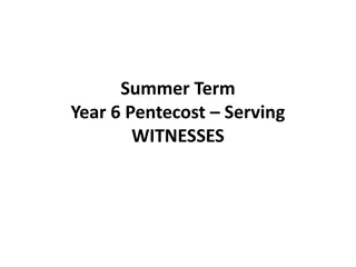 Understanding Pentecost, Christian Beliefs, and Witnessing in Year 6