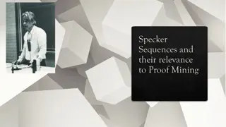 Understanding Specker Sequences and Proof Mining