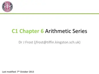 Arithmetic Sequences and Series Fundamentals