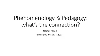 Connection between Phenomenology and Pedagogy: Understanding Lifeworld Consequences