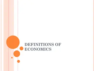 Evolution of Economics Definitions