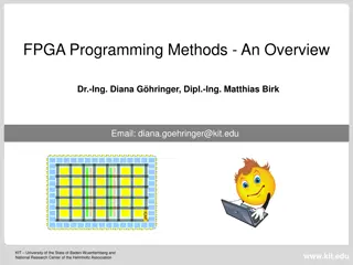 FPGA Programming Methods Overview by Dr.-Ing. Diana Ghringer
