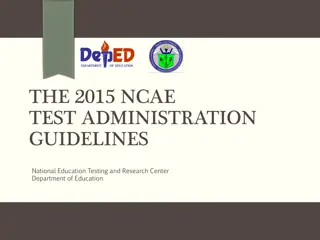 Testing Staff Roles and Responsibilities in Education Department Guidelines
