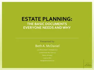 Basic Estate Planning Documents and Why You Need Them