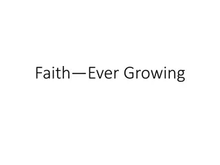 Growing Faith and Love in the Light of God's Power
