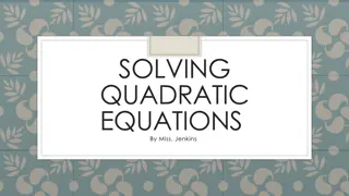 Mastering Quadratic Equations: Methods, Examples, and Practice