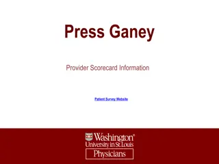 Provider Scorecard Information and Sample Data Insights