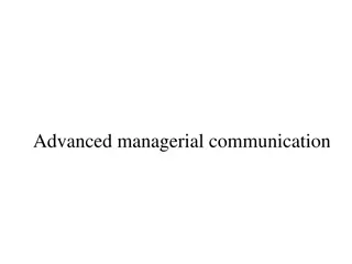 Understanding Managerial Communication in Organizations