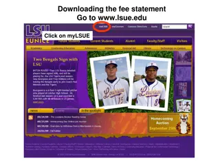 Downloading Fee Statement and Paying Fees at LSUE