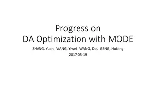 Advanced Techniques for DA Optimization in Particle Physics Studies