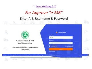Guide to Approving e-MB with Username & Password