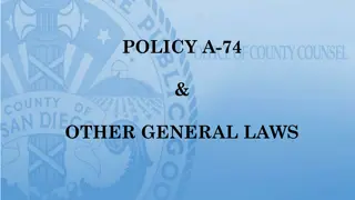 Laws and Policies Governing Committees and Indemnification