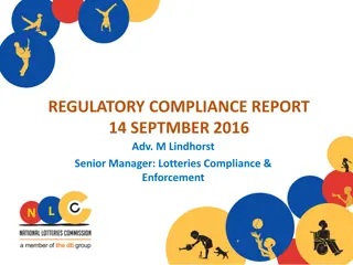 Society Lottery Regulations and Compliance Report