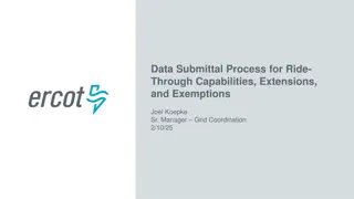 Ride-Through Data Submittal and Collection Process Overview