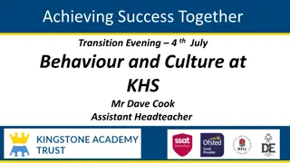 Driving an Aspirational Culture at KHS: Achieving Success Together