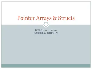 Using Pointers, Arrays, and Structs in Programming