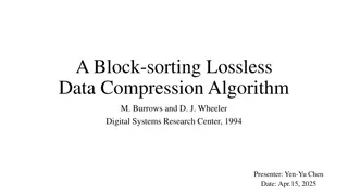 Lossless Data Compression Algorithm Overview