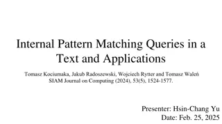 Optimal Data Structure for Internal Pattern Matching Queries