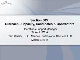 Successful Section 503 Outreach Strategies for Capacity, Candidates, and Contractors