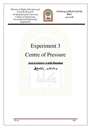 Experiment on Center of Pressure in Hydrostatic Force