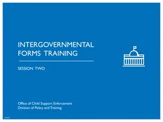 Intergovernmental Forms Training Session Overview
