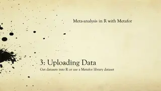 Conducting Meta-analysis in R with Metafor: Data Uploading and Analysis Guide