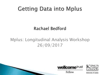 Longitudinal Analysis Workshop with Rachael Bedford at KCL