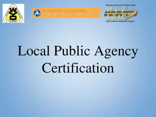 Understanding Certification Requirements for Local Public Agencies in Transportation Projects