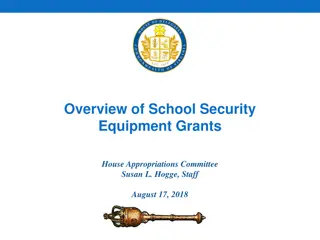 School Security Equipment Grants Overview by House Appropriations Committee