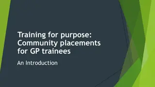 Understanding Community Placements for GP Trainees