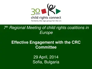 Engaging Child Rights Coalitions in Effective Reporting and Advocacy