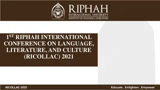 International Conference on Language, Literature, and Culture 2021 Overview