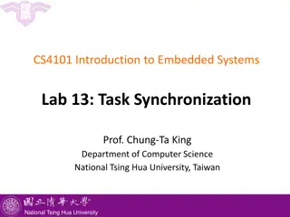 Task Synchronization in Embedded Systems Lab 13
