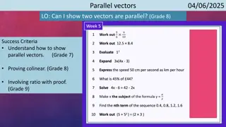 Proving Parallel Vectors and Collinear Points in Vector Geometry