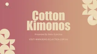 Stylish Cotton Kimonos for Women – Lightweight, Breathable, and Comfortable