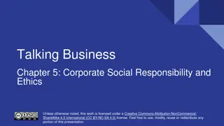 Understanding Business Ethics and Corporate Social Responsibility
