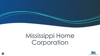 Mississippi Home Corporation Mortgage Program Overview