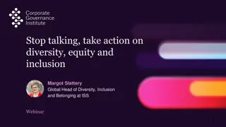 Stop talking, take action on diversity, equity and inclusion